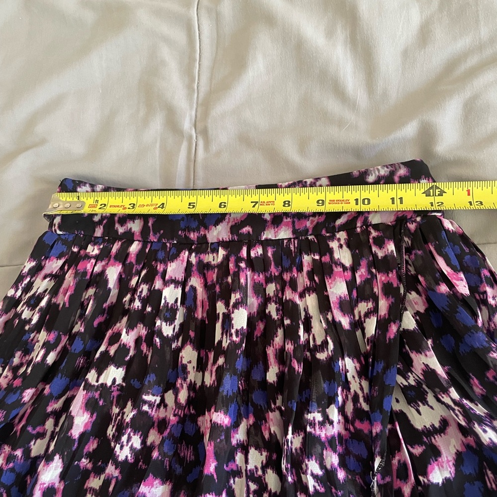 Charlotte Russe Hi-Lo Midi Skirt in Black, Pink & Blue Size S - Picture 5 of 6